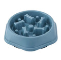 Gamelle anti glouton bleue pour chien et chat
